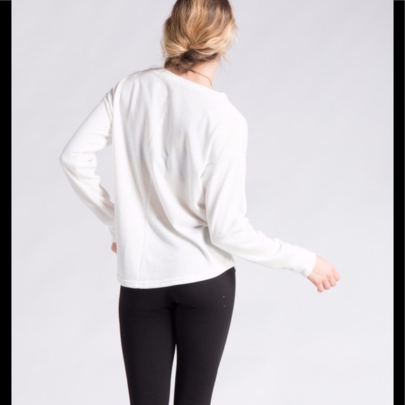 COPY - Deer Front French Terry Scoop Neck Sweatshirt Patchwork - Picture 4 of 4